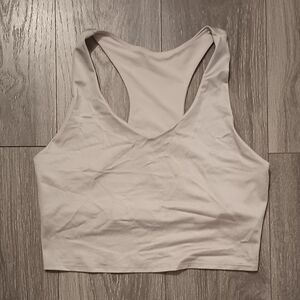 Women's White Racerback Crop Top